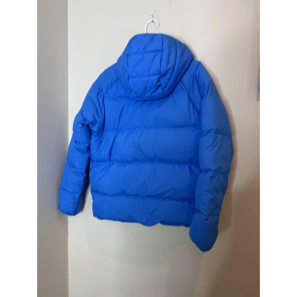 The North Face Jacket Boys XXL 18/20 Blue 600 Down Hooded Puffer Coat Winter